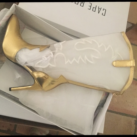 Cape Robbin Gold Western Transparent Boots - Picture 6 of 7